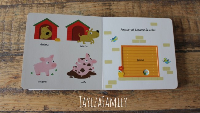 Mes premiers animaux à toucher, Auzou Eveil; on imagier-accordéon de la mer, Tourbillon; Mon imagier des contraires Kididoc, Nathan.