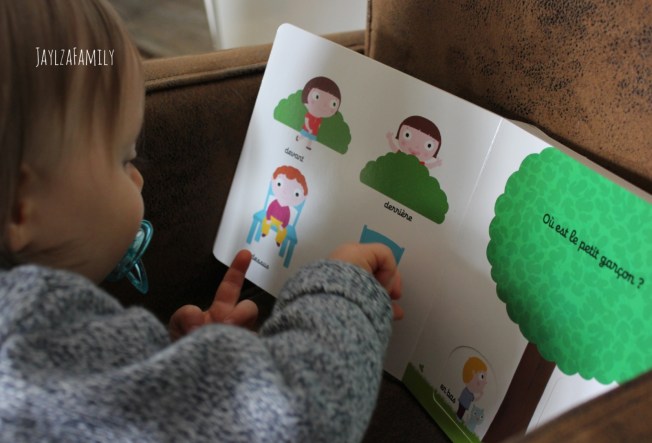 Mes premiers animaux à toucher, Auzou Eveil; on imagier-accordéon de la mer, Tourbillon; Mon imagier des contraires Kididoc, Nathan.