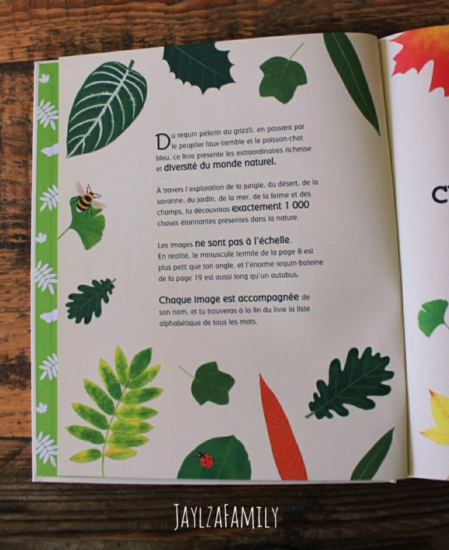 1000 choses à découvrir dans la nature Usborne