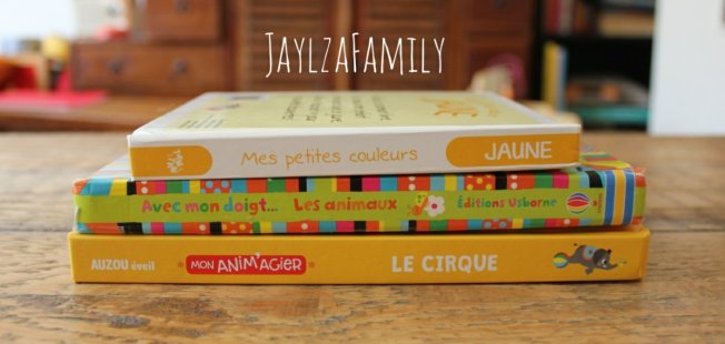 Mon anim'agier Le cirque Auzou éveil ; Avec mon doigt... Les animaux Editions Usborne ; Mes petites couleurs Jaune Tam tam